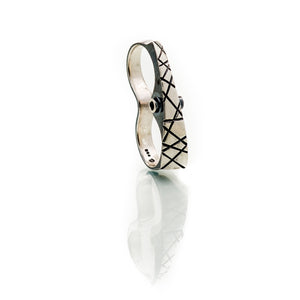 Double Crosshatched Ring